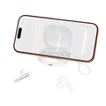 XO Bluetooth slúchadlá G53 TWS biele ANC + ENC so stojanom