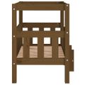 vidaXL Posteľ pre psa medovohnedá 65,5x50,5x70 cm borovicový masív