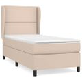 vidaXL Boxspring posteľ s matracom kapučínová 80x200 cm umelá koža