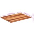 vidaXL Stolová doska, akáciový masív 25-27 mm, 60x80 cm