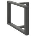 vidaXL Nohy konferenčného stolíka v tvare T, 2 ks, antracitové, 60x25x(42-43) cm, oceľ
