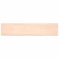 vidaXL Kúpeľňová doska 180x40x(2-4) cm neošetrený masív