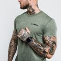 Tričko Basic Heather Military - GymBeam, veľkosť L