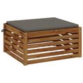 vidaXL 1-dielny sedací vankúš SOEST 100% polyester Sivá 70 x 70 x 3 cm