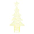 vidaXL Vianočný stromček 240 LED Teplá biela 150 cm Akryl
