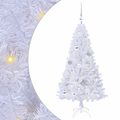 vidaXL Umelý vianočný stromček Biela 120 cm PVC a oceľ