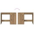 vidaXL Stôl dub artisan 100x49x75 cm kompozitné drevo