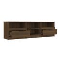 vidaXL TV skrinka hnedý dub 150x33,5x45 cm spracované drevo
