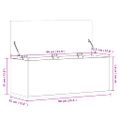 vidaXL Úložný box biely 90x35x35 cm kompozitné drevo