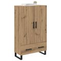 vidaXL Highboard Remeselný dub 69,5 x 30 x 115 cm Kompozitné drevo