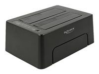 Dokovacia stanica HDD - oddielov: 2 - SATA 6Gb/s - USB 3.1 (Gen 2) - čierna