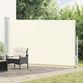 vidaXL Zaťahovacia bočná markíza na terasu 180x314 cm, krémová