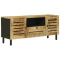 vidaXL Úložné skrine Prírodná 105 x 33 x 46 cm Masívne mango drevo