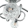 vidaXL Stropná lampa so sklenými tienidlami na 4 LED žiarovky G9