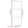 vidaXL Posuvné dvere zlaté 90x205 cm číre ESG sklo a hliník