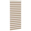 vidaXL Zebrová roleta pieskovo hnedá 110x230 cm šírka látky 105,9 cm polyester