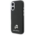 Puzdro Karl Lagerfeld pre iPhone 17 6,3" HC MAGSAFE PU FW W/ K&C HEAD PIN BLACK