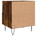 vidaXL Nočné stolíky 2 ks dymový dub 40x35x47,5 cm kompozitné drevo