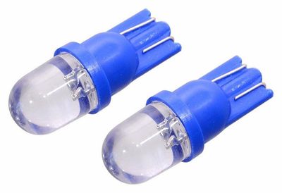 Žiarovka 1 LED 12 V T10 modrá 2 ks