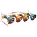 vidaXL Industriálna nástenná lampa farebná 90x25 cm E27