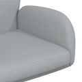 vidaXL Otáčacie stoličky k stolu 6 ks 54 x 58 x 90 cm Svetlosivá Látka