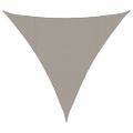 vidaXL Slnečná plachta 160 g/m² trojuholníková svetlosivá 4,5x4,5x4,5 m HDPE
