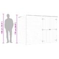 vidaXL Prístrešok na bicykle 232x110x170 cm impregnované borovicové drevo