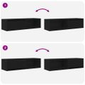 vidaXL TV skrinky 2 ks Dub čierny 100x31x25,5 cm Konštrukčné drevo
