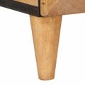 vidaXL Highboard Svetlohnedá 40 x 33 x 110 cm mangový masív