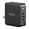 Nástenná nabíjačka Minix P165 s technológiou GaN, 3 portmi USB-C a 1 portom USB-A