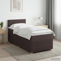 vidaXL Posteľ boxspring s matracom Tmavohnedá 80 x 200 cm Látka