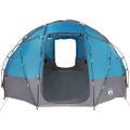 vidaXL Dómový stan so strechou Modrá 475 x 475 x 235 cm taft