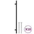 vidaXL Rukoväte na skrinku 10 ks čierne 320 mm nehrdzavejúca oceľ