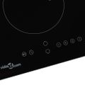 vidaXL Indukčná varná doska 2 platničky dotykové ovládanie sklo 3500 W