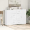 vidaXL Komody 2 ks biele 60x31x84 cm kompozitné drevo