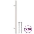 vidaXL Rukoväte na skrinku 20 ks strieborná 160 mm nehrdzavejúca oceľ