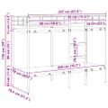 vidaXL Poschodová posteľ bez matraca Čierna 80x200 cm Oceľ