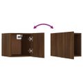 vidaXL Nástenné TV skrinky 8 ks hnedý dub 30,5x30x30 cm