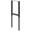 vidaXL Rámy na pracovné stoly 2 ks kovové 55x(69x95,5) cm čierne