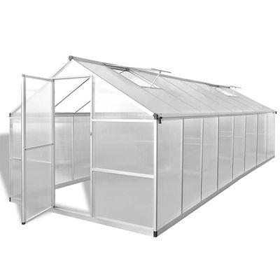 vidaXL Skleník, hliník 481x250x195 cm 23,44 m³