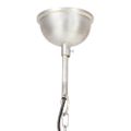 vidaXL Industriálna závesná lampa 25 W strieborná 40 cm okrúhla E27