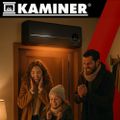 Teplovzdušný ventilátor keramický Kaminer Airo 26388, nástenný, WiFi, 1000/2000W čierny Teplovzdušný ventilátor keramický Kaminer Airo 26388, nástenný, WiFi, 1000/2000W čierny