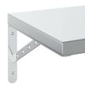 vidaXL Nástenné police 2 ks 100x30 cm strieborné nehrdzavejúca oceľ
