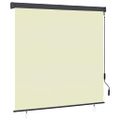vidaXL Vonkajšia zatemňovacia roleta 160x250 cm krémová
