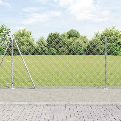 vidaXL Zvarené drôtené pletivo s betónovým základom 25 x 1,2 m