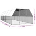 vidaXL Klietka pre sliepky 3x10x2 m pozinkovaná oceľ