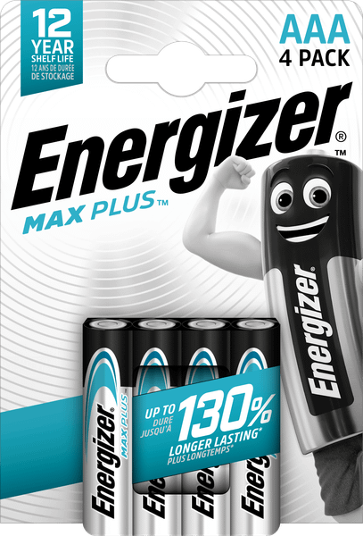 Energizer Max Plus AAA alkalické batérie 4ks E303320600