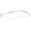 vidaXL Stolová doska 90x60x2,5 cm živý okraj masívny mangovník