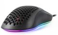 AROZZI herní myš FAVO Ultra Light Black/ drátová/ 16.000 dpi/ USB/ 7 tlačítek/ RGB/ černá Myš, herní, drátová, optická, 16000dpi, 7 tlacítko, USB, RGB podsvietenie, čierna