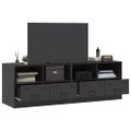 vidaXL TV skrinky 2 ks čierne 67x39x44 cm oceľ
